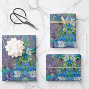 Purple Haze Floral Gift Wrapping Paper