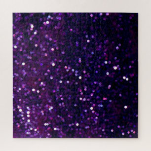 Purple Haze: Glitter Lights Background Jigsaw Puzzle