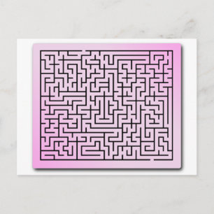 Purple  Haze Maze Postcard