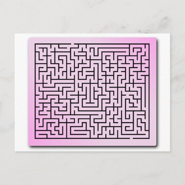 Purple  Haze Maze Postcard (Front)