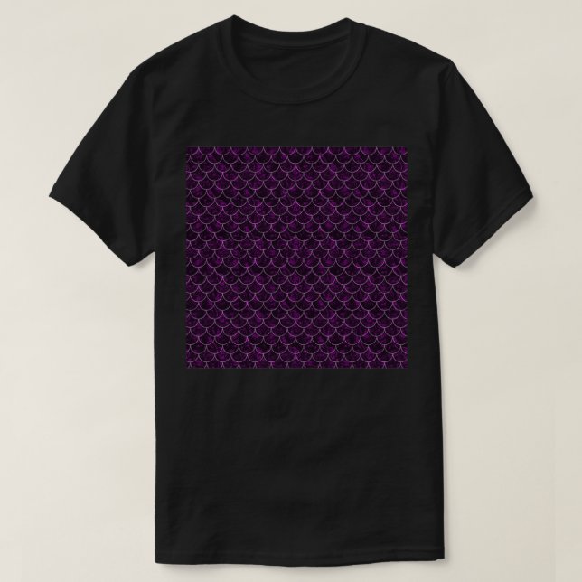 Purple Haze Mermaid Scales T-Shirt (Design Front)