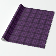 Purple Haze Plaid wrapping paper