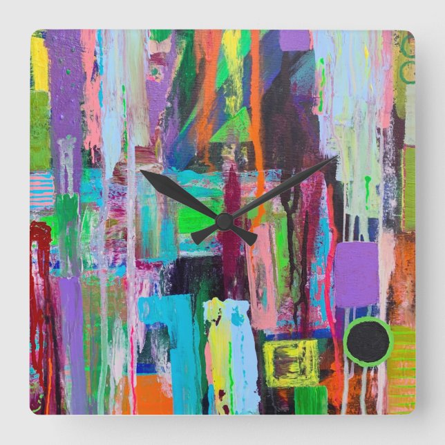 Purple Haze Wall Clock (Front)