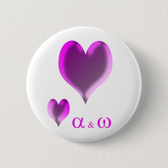Purple Heart 6 Cm Round Badge (Front)