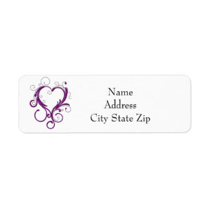 **PURPLE HEART** ADDRESS LABEL