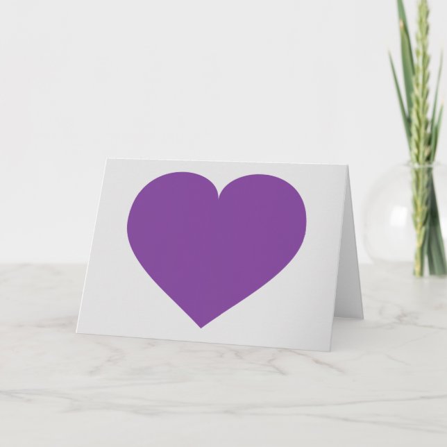 Purple heart card (Front)