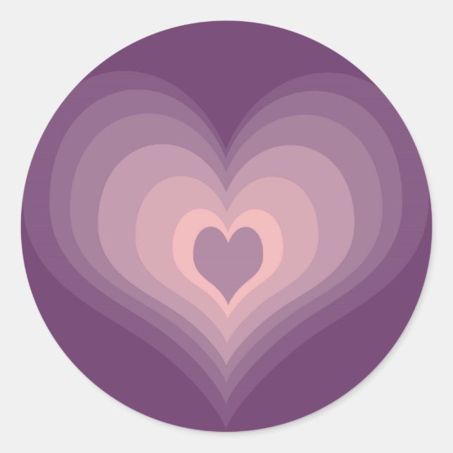Purple Heart Classic Round Sticker (Front)