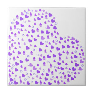 Purple Heart Cluster Tile