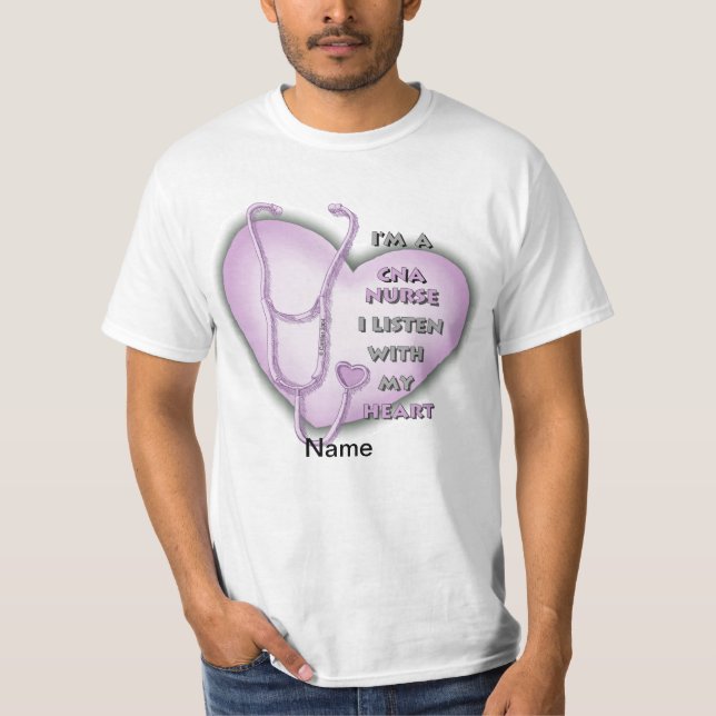 Purple Heart CNA Nurse T-Shirt (Front)