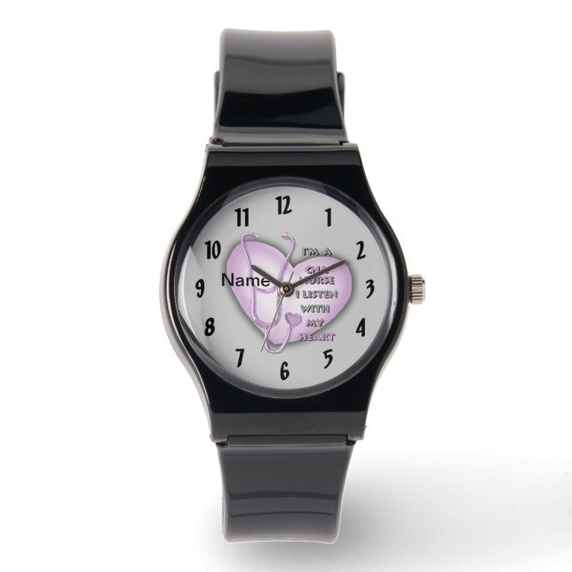 Purple Heart CNA Nurse Watch (Front)