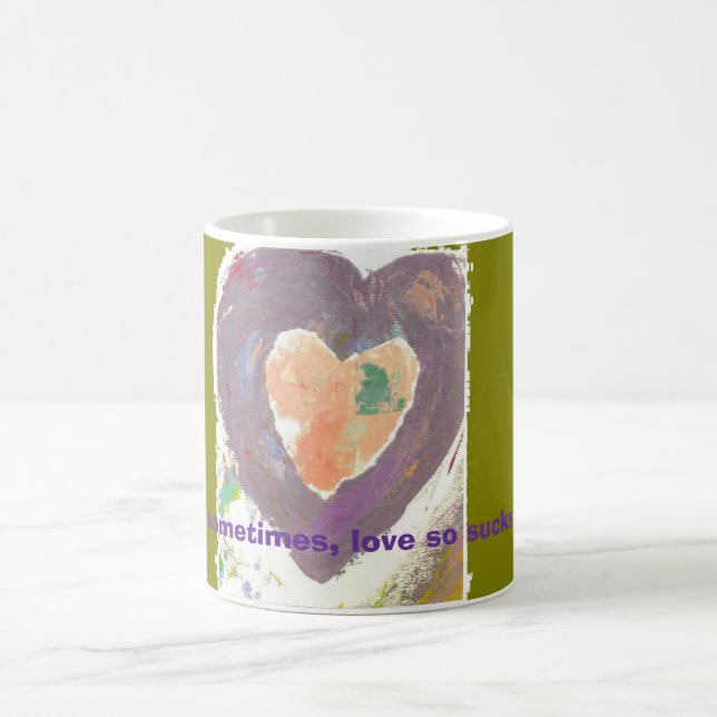 Purple Heart Coffee Mug (Center)