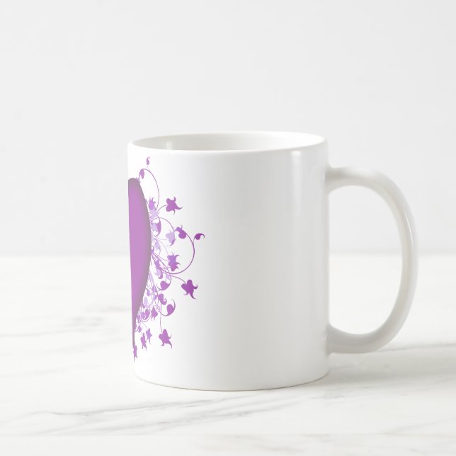 Purple Heart Coffee Mug (Right)
