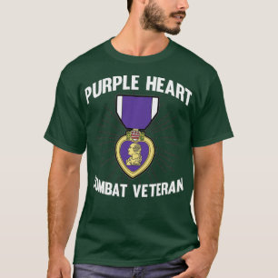 Purple Heart Combat Veteran Soldier T-Shirt