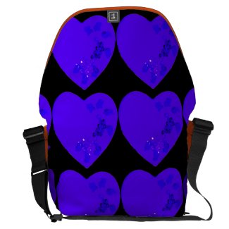 Purple heart commuter bag