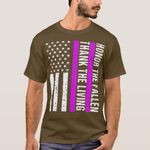 Purple Heart Day Military Veteran American Purple T-Shirt