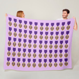 PURPLE HEART FLEECE BLANKET