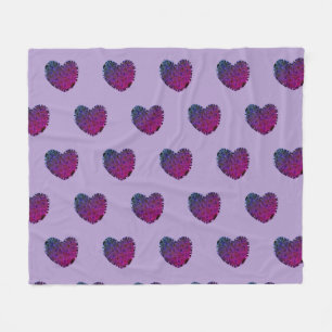 Purple Heart Fleece Blanket