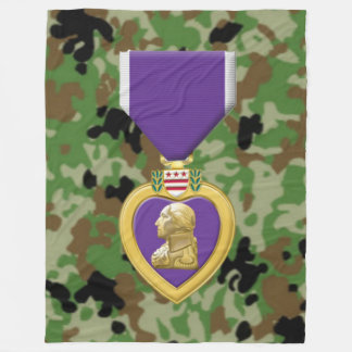 PURPLE HEART FLEECE BLANKET