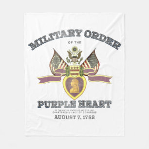 "PURPLE HEART" FLEECE BLANKET