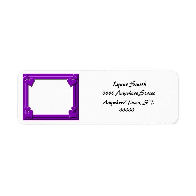 Purple Heart Frame Monogram (Front)