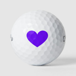Purple heart golf balls