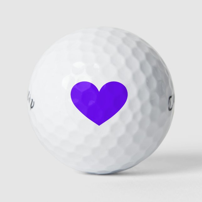 Purple heart golf balls (Front)