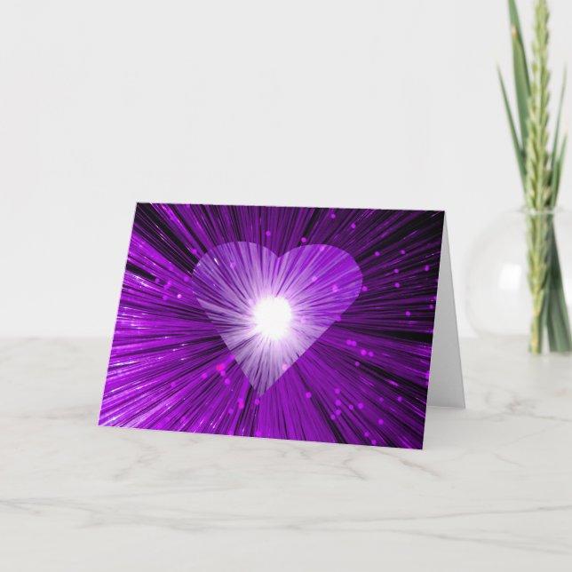 Purple Heart greetings card (Front)