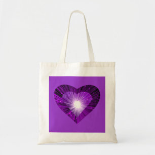 Purple Heart 'heart' tote bag purple