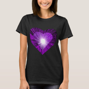 Purple Heart 'heart' women's t-shirt black