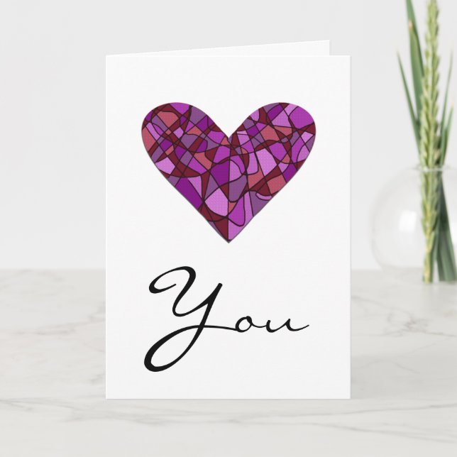 Purple heart holiday card (Front)