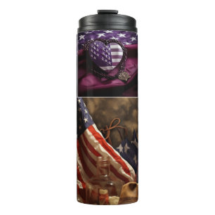Purple Heart: Inspiring Courageous Acts Thermal Tumbler