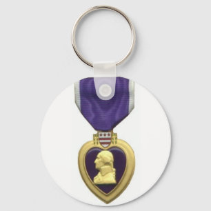 Purple Heart Key Ring