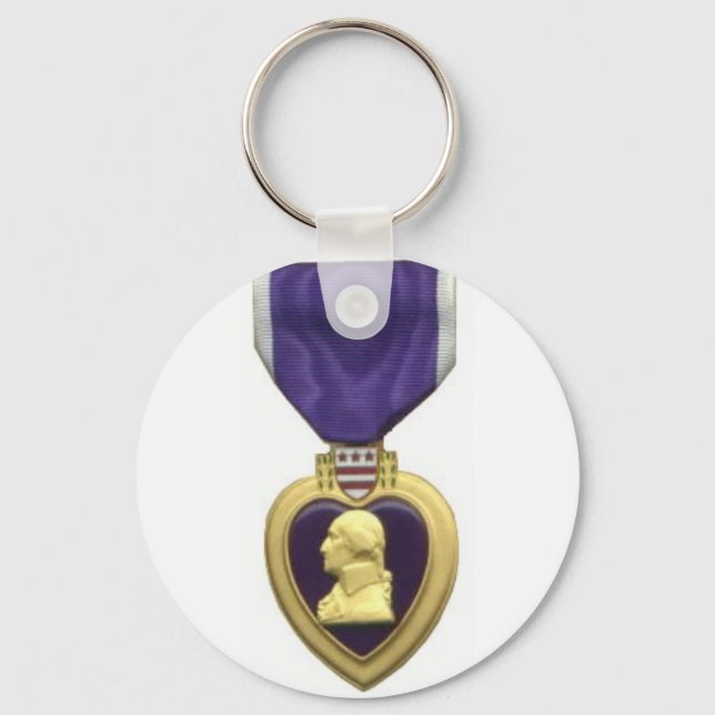 Purple Heart Key Ring (Front)