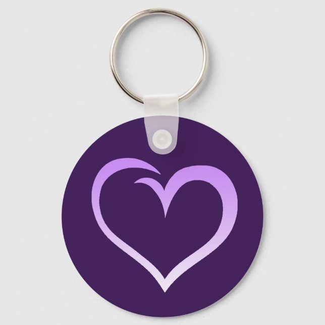 Purple Heart Logo Keychain (Front)