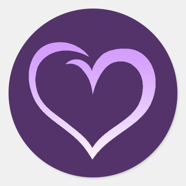 Purple Heart Logo Sticker (Front)