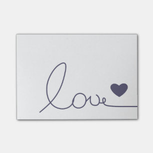 Purple Heart Love Post-it Notes