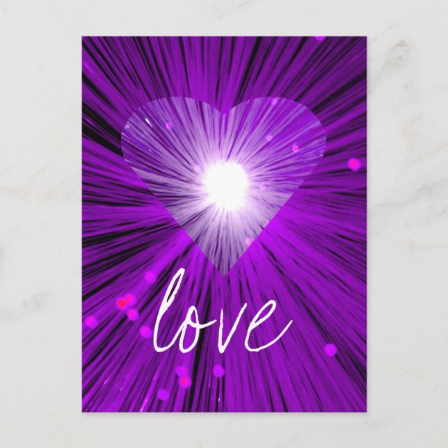 Purple Heart 'Love' postcard (Front)