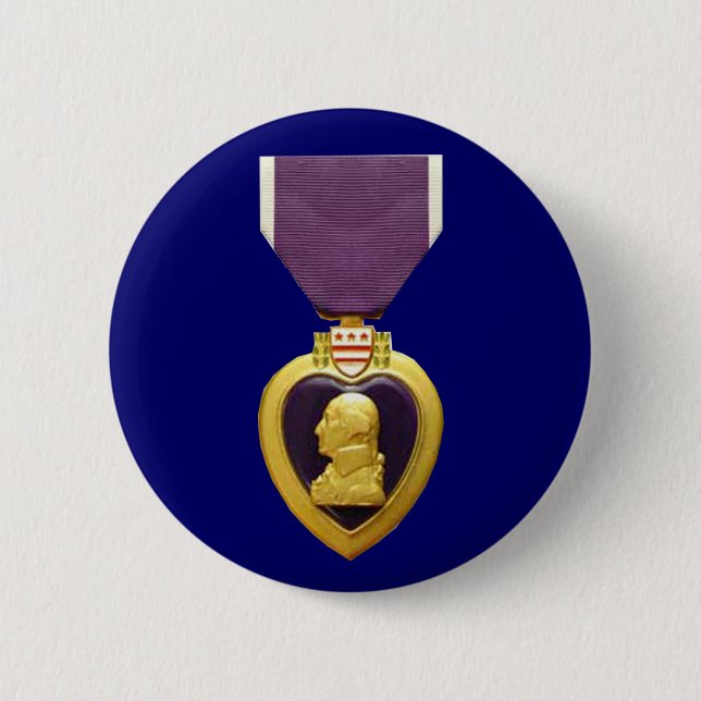 Purple Heart Medal Button (Front)