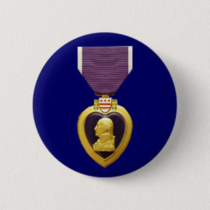Purple Heart Medal Button