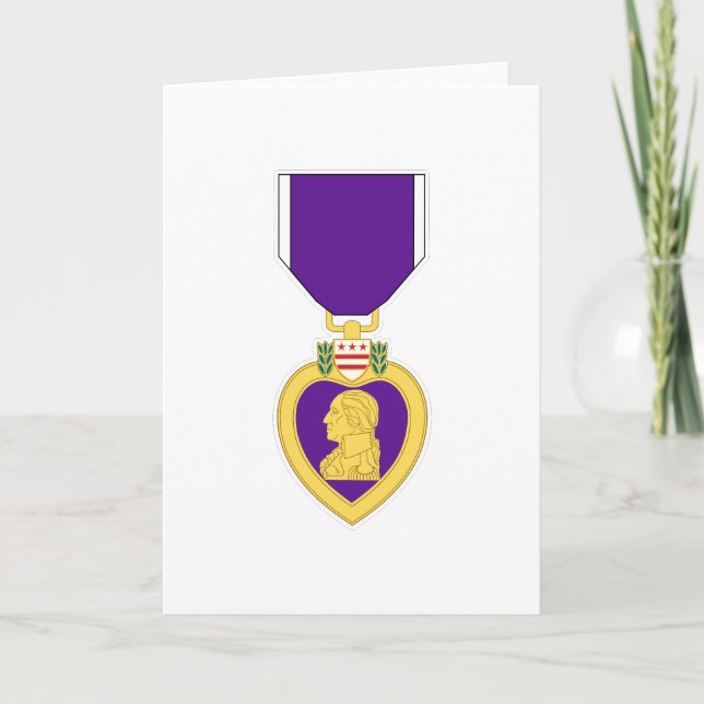 Purple Heart Medal Card (Front)