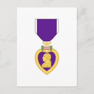 Purple Heart Medal Postcard