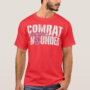 Purple Heart Military Veteran   Combat Wounded Sol T-Shirt