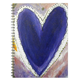 Purple heart notebook