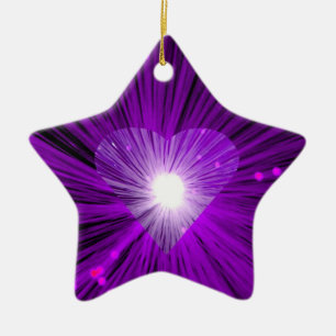 Purple Heart ornament star