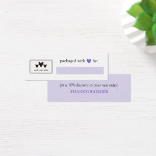 Purple Heart Packaged With Love Add Logo