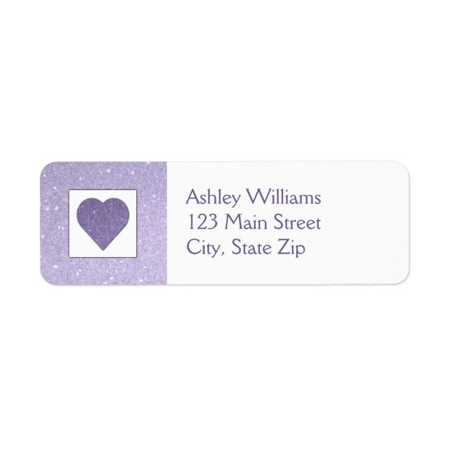 Purple Heart Return Address Labels (Front)