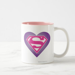Purple Heart S-Shield Two-Tone Coffee Mug