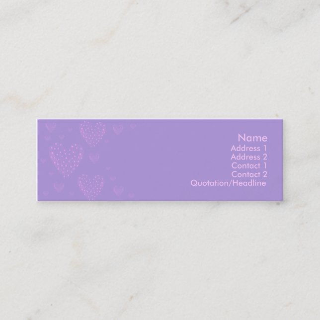 Purple heart Skinny Card 2 (Front)