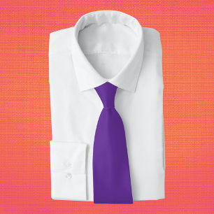 Purple Heart Solid Colour Tie