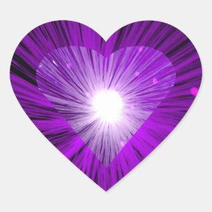 Purple Heart sticker heart shape